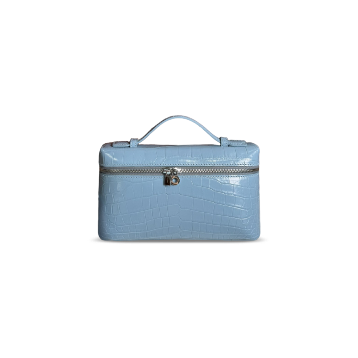 L0r0 P1ana extra pocket l19 crocodile leather (19*11*6.5cm)